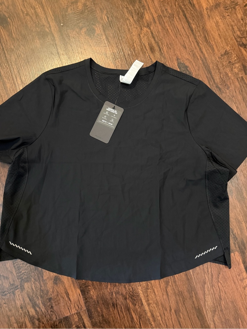 Fabletics NWT Black Short-Sleeve Performance Tee